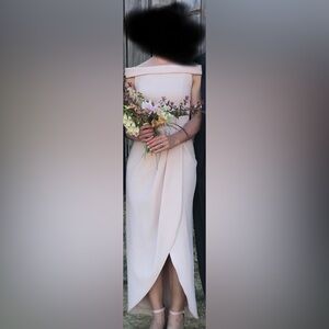 Elegant Cream Women's Dress